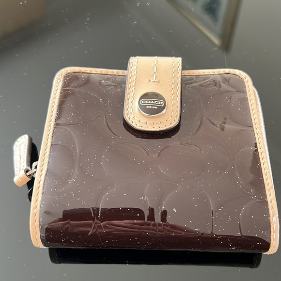 Coach Handbags - COACH small wallet - patent leather logo